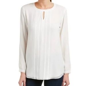 CAbi Entice Long Sleeve White Blouse Style #3150